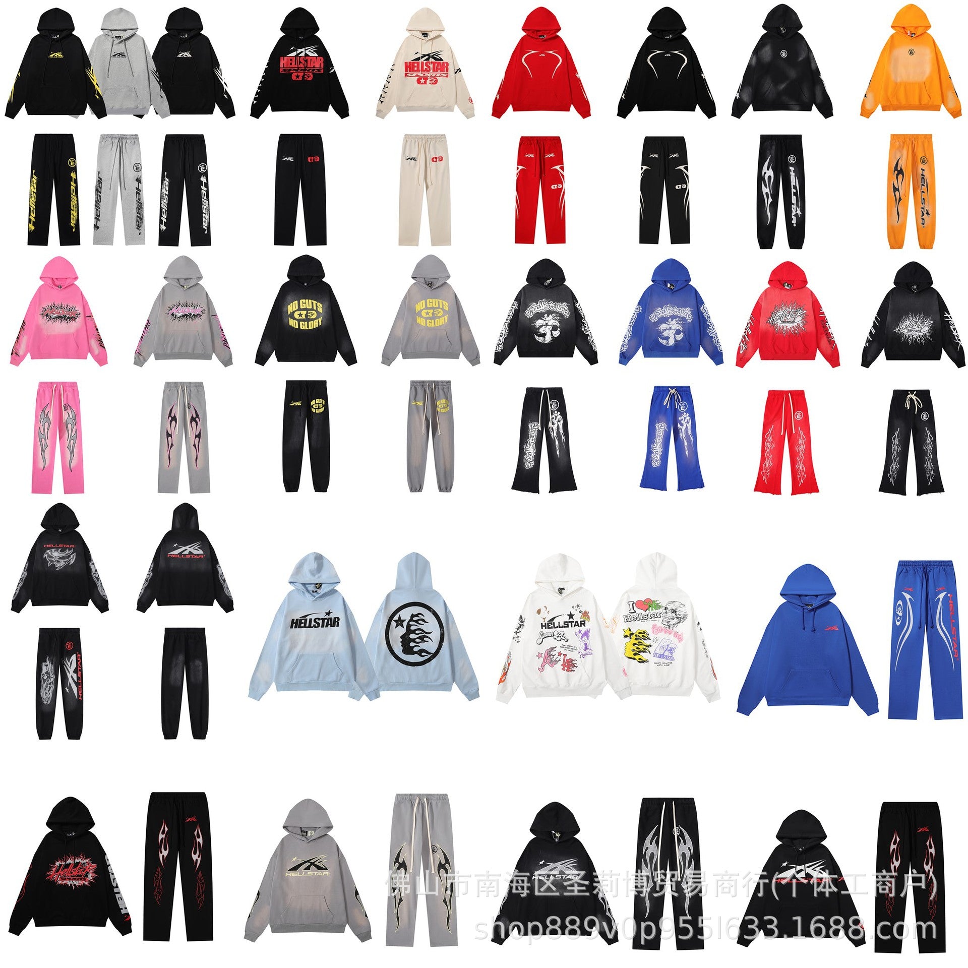 Hellstar Hoodie High Street Men's Loose Women's